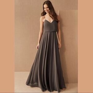Jenny Yoo Insesse Bridesmaid Dress | Charcoal